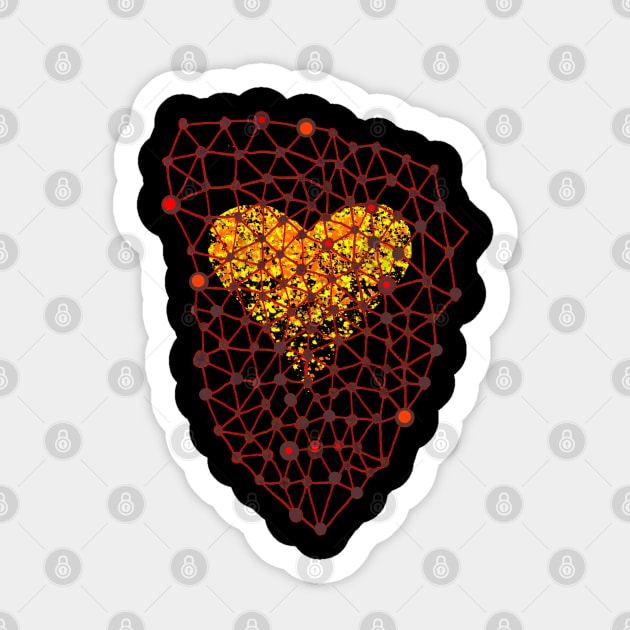 captured heart Sticker by Bunny Noir